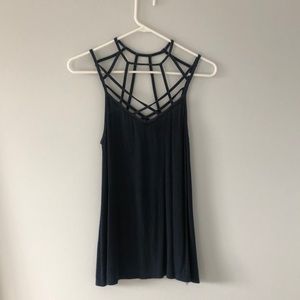 AMERICAN EAGLE Strappy Ribbed Tank Top